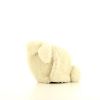 Borsa Loewe Bunny in pelliccia bianca e pelle marrone - 360 thumbnail