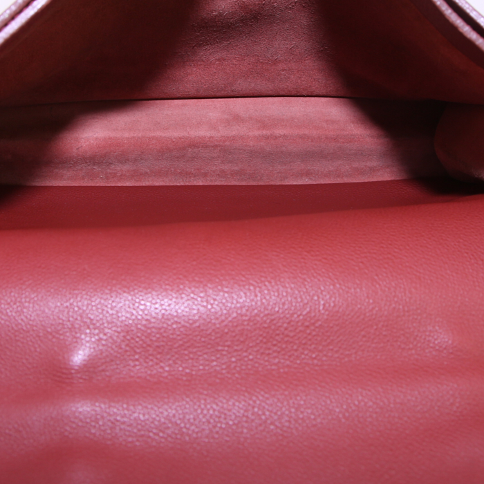 Borsa portadocumenti Hermès Sac à dépêches in pelle togo rosso mattone - Detail D2