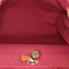 Borsa a tracolla Hermes Herbag in tela rossa e mucca Hunter naturale - Detail D3 thumbnail