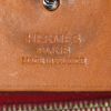 Bolso bandolera Hermes Herbag en lona roja y vaca Hunter natural - Detail D4 thumbnail