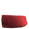 Hermes Herbag shoulder bag in red canvas and natural Hunter cowhide - Detail D5 thumbnail
