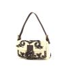Fendi Baguette handbag in beige and brown canvas and brown leather - 00pp thumbnail