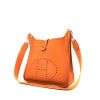 Hermes Evelyne small model shoulder bag in orange togo leather - 00pp thumbnail