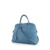 Bolso de mano Hermès Bolide 35 cm en cuero taurillon clémence azul - 00pp thumbnail