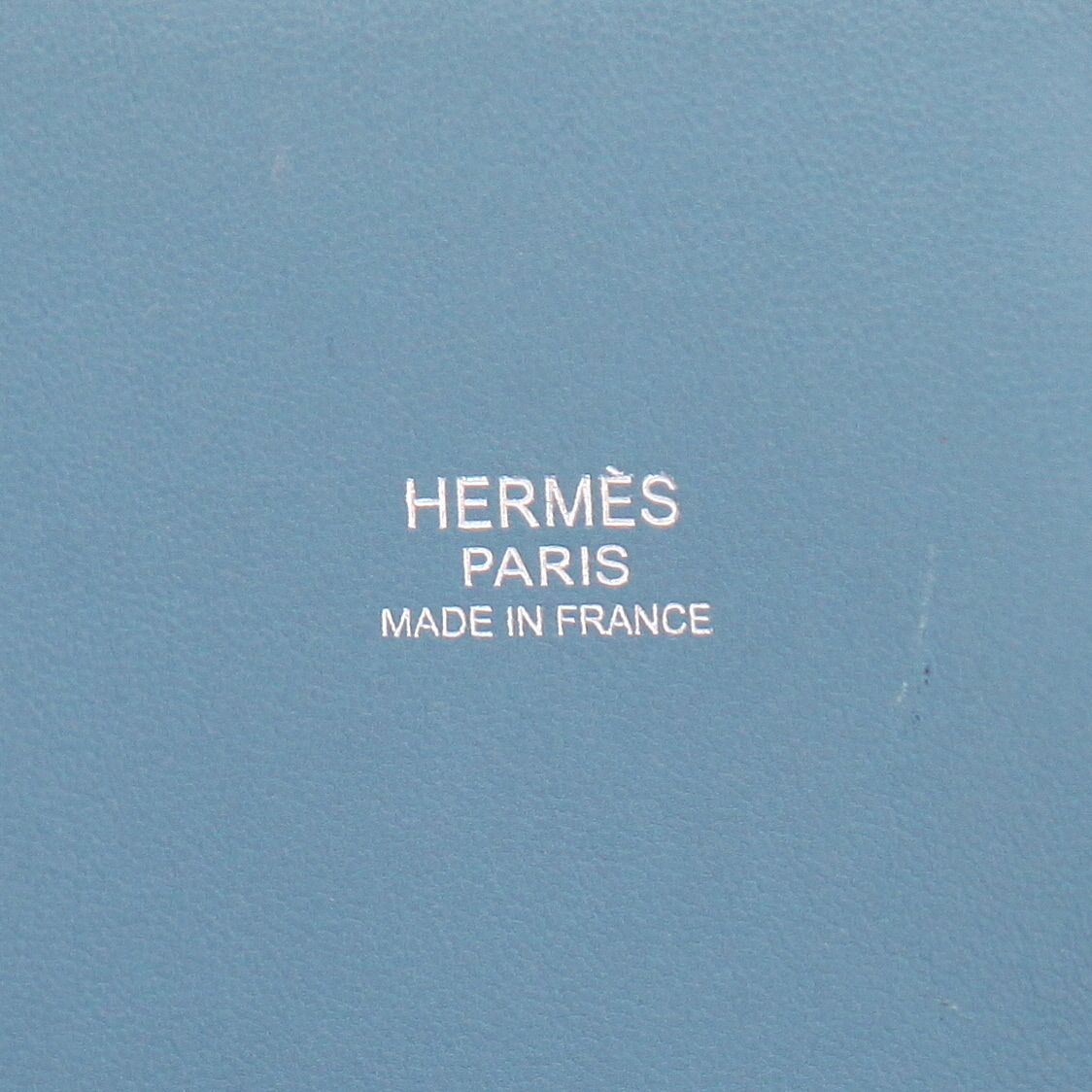 Bolso de mano Hermès Bolide 35 cm en cuero taurillon clémence azul - Detail D2