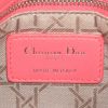 Dior Lady Dior mini handbag in pink leather cannage - Detail D4 thumbnail