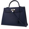 Bolso de mano Hermès  Kelly 35 cm en cuero epsom azul Zafiro - 00pp thumbnail