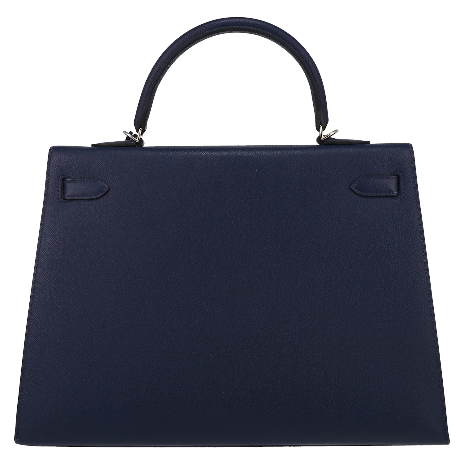 Borsa Hermès  Kelly 35 cm in pelle Epsom blu Zaffiro - Detail D7