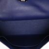 Bolso de mano Hermès  Kelly 35 cm en cuero epsom azul Zafiro - Detail D8 thumbnail