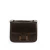 Hermes Hermes Constance handbag in chocolate brown box leather and brown enamel - 360 thumbnail