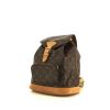 Louis Vuitton Montsouris backpack in brown monogram canvas and natural leather - 00pp thumbnail