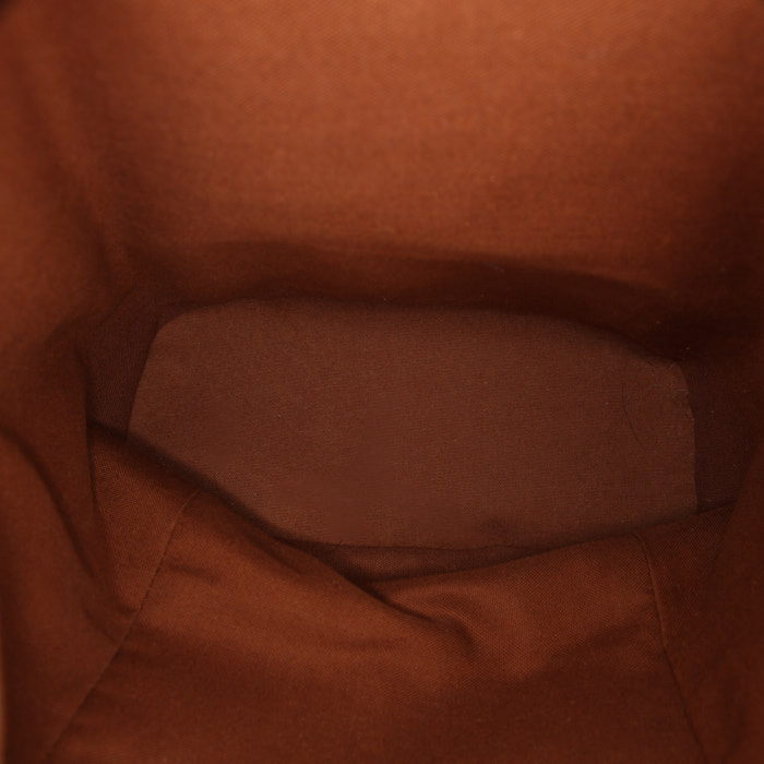 Louis Vuitton Montsouris backpack in brown monogram canvas and natural leather - Detail D2