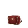 Chanel Camera handbag in red quilted leather - 00pp thumbnail