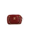 Bolso de mano Chanel Camera en cuero acolchado rojo - 360 thumbnail