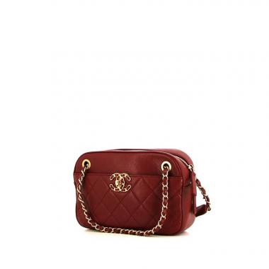 Borsa Chanel Camera in pelle trapuntata rossa