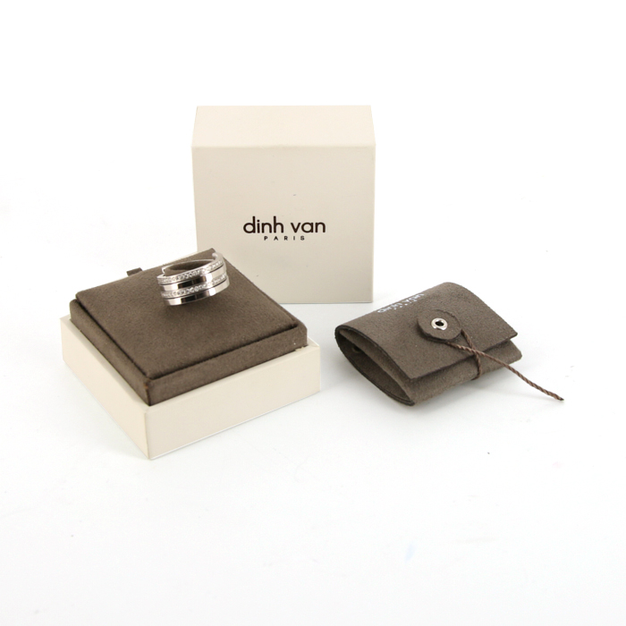 Dinh Van Spirale medium model ring in white gold and diamonds - Detail D3