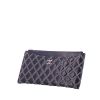 Chanel pouch in blue quilted leather - 00pp thumbnail