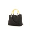 Borsa Dior Lady Dior modello medio in tela nera - 00pp thumbnail