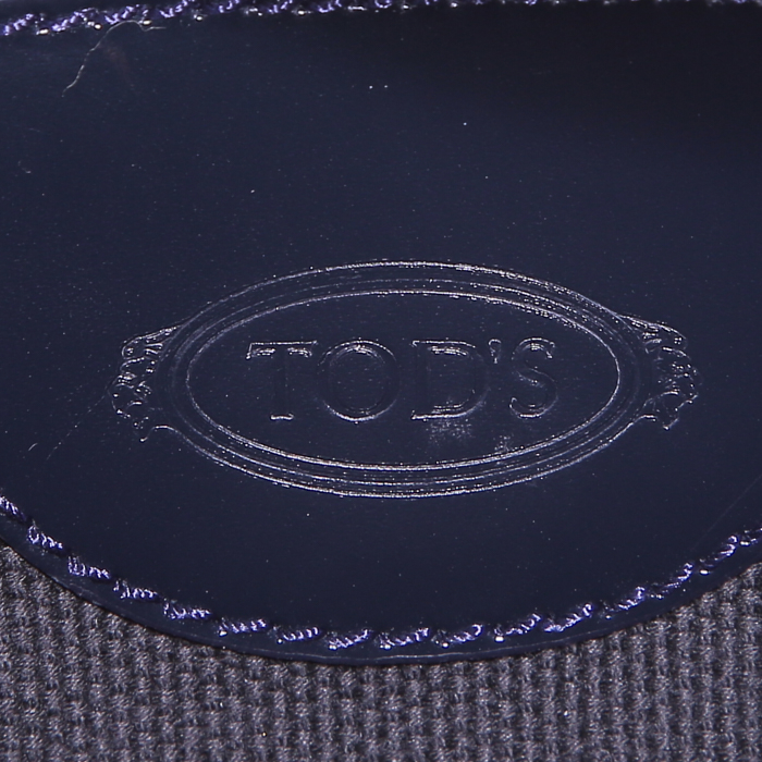 Tod's D-Bag handbag in navy blue - Detail D4