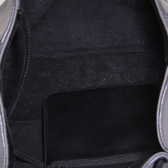 Gucci Vintage handbag in black leather - Detail D2