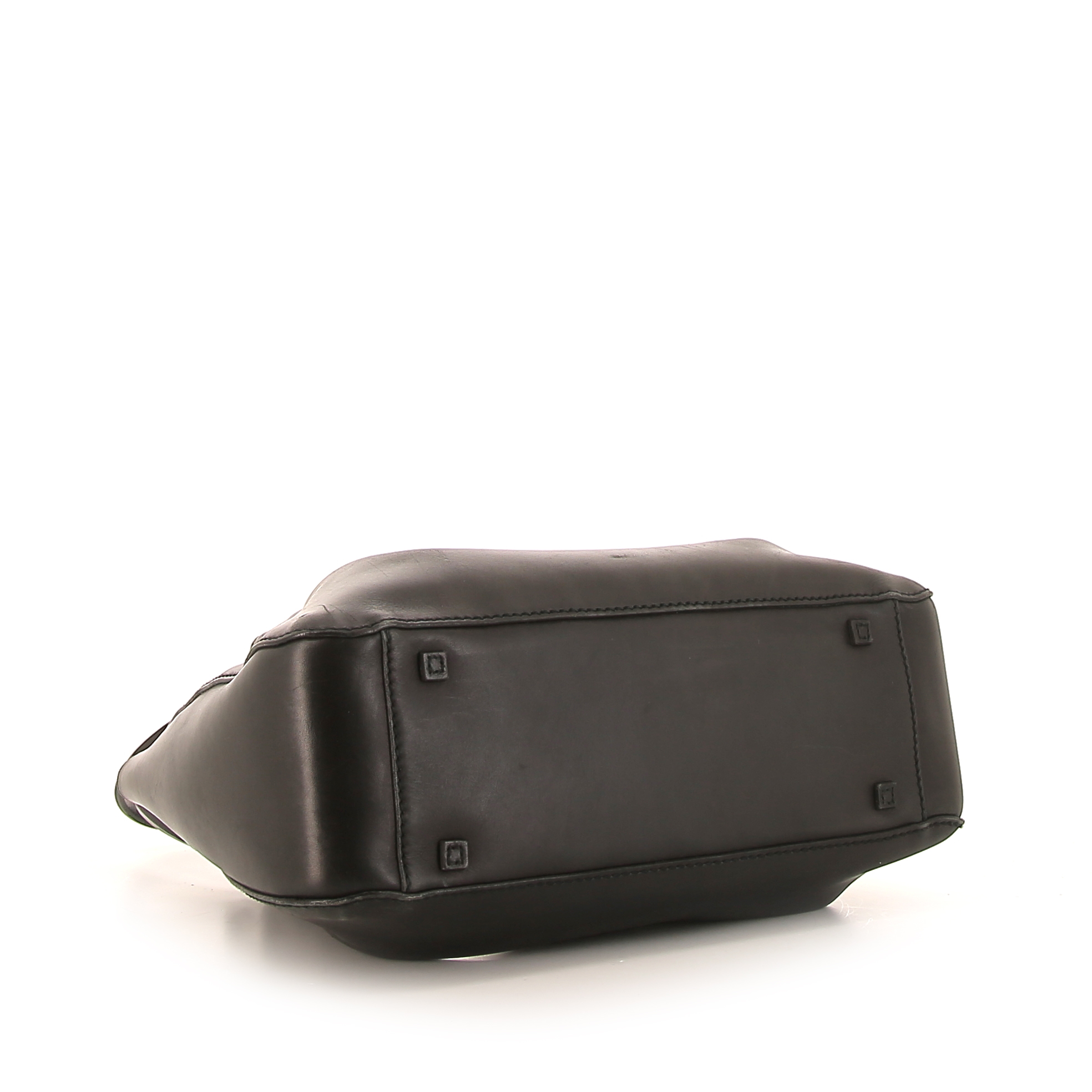 Sac à main Gucci Vintage en cuir noir - Detail D4