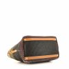 Prada handbag in khaki, beige and brown raphia and beige leather - Detail D5 thumbnail