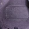 Shopping bag Louis Vuitton Neverfull modello medio in tela a scacchi e pelle nera - Detail D2 thumbnail