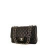 Bolso de mano Chanel  Timeless Jumbo en cuero acolchado negro - 00pp thumbnail