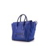 Celine Luggage Mini handbag in blue leather - 00pp thumbnail