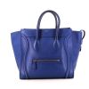 Celine Luggage Mini handbag in blue leather - 360 thumbnail