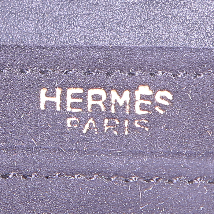 Hermès Vintage pouch in black suede - Detail D3