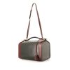 Hermès Vintage vanity case in green and burgundy box leather - 00pp thumbnail
