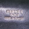 Vanity Hermès Vintage en cuero box verde y color burdeos - Detail D4 thumbnail