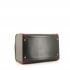 Hermès Vintage vanity case in green and burgundy box leather - Detail D5 thumbnail