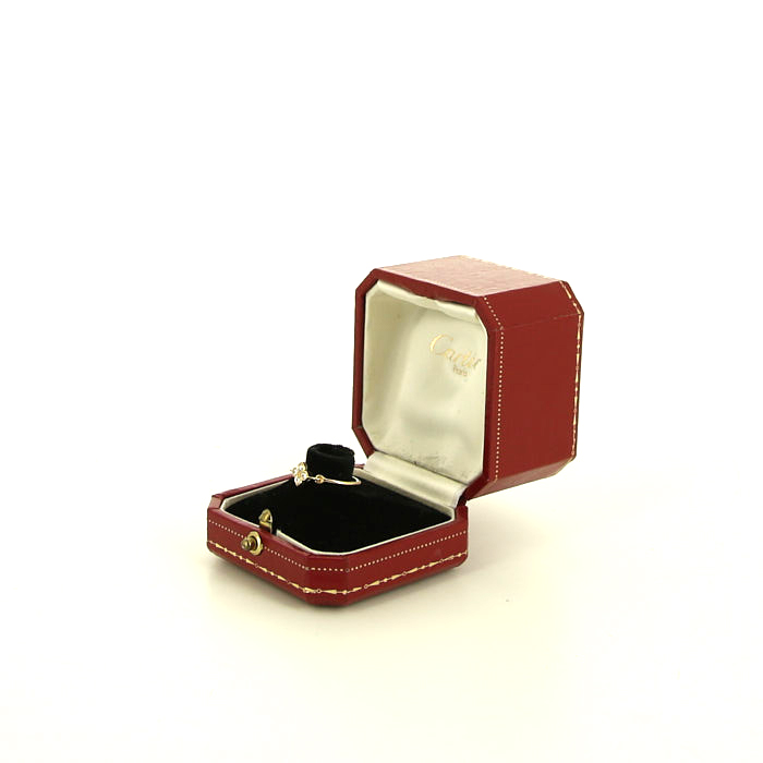 Bague Cartier Inde Précieuse en or jaune et diamants - Detail D2