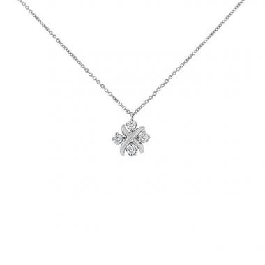 Tiffany 
Co Lynn necklace in platinium and diamonds