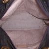 Bolso de mano Dior Lady Dior modelo grande en lona cannage marrón - Detail D2 thumbnail
