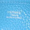 Hermès Evelyne III large model shoulder bag in turquoise togo leather - Detail D3 thumbnail