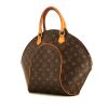 Bolso de mano Louis Vuitton Ellipse modelo grande en lona Monogram marrón y cuero natural - 00pp thumbnail