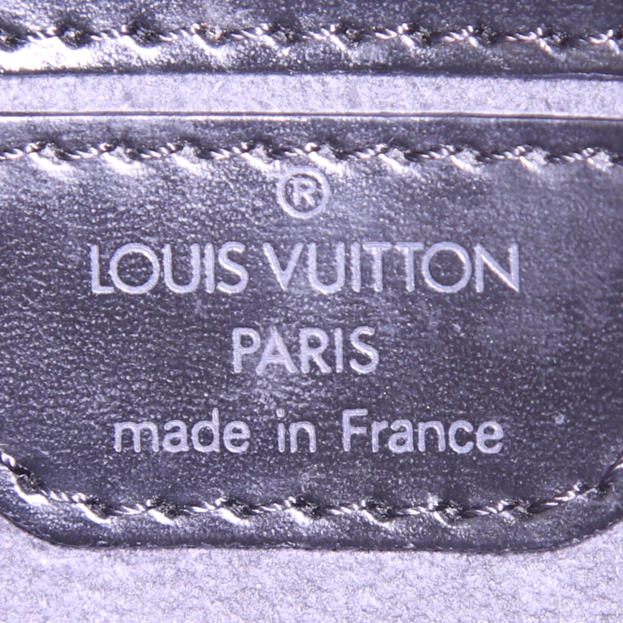 Sac à main Louis Vuitton Saint Jacques petit modèle en cuir épi noir - Detail D3