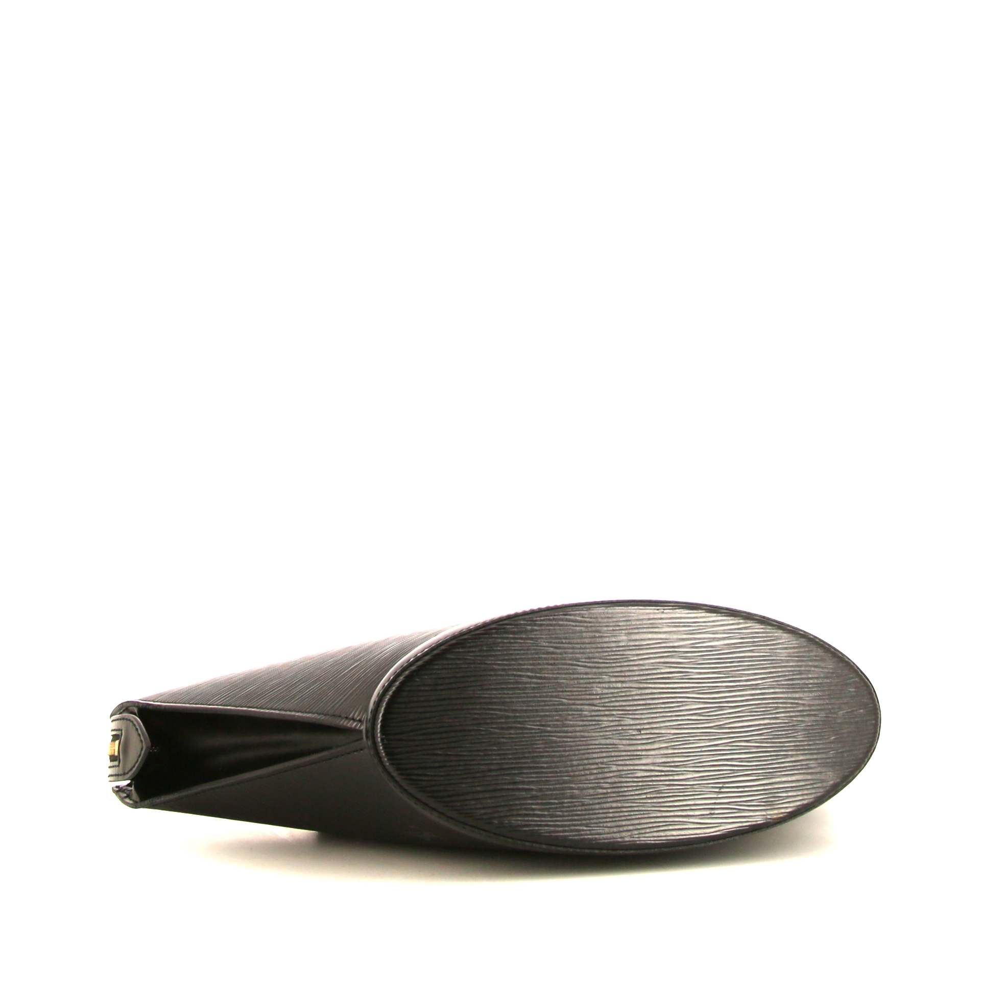 Louis Vuitton Saint Jacques small model handbag in black epi leather - Detail D4