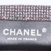 Chanel 2.55 mini handbag in silver quilted canvas - Detail D3 thumbnail