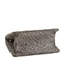 Chanel 2.55 mini handbag in silver quilted canvas - Detail D4 thumbnail
