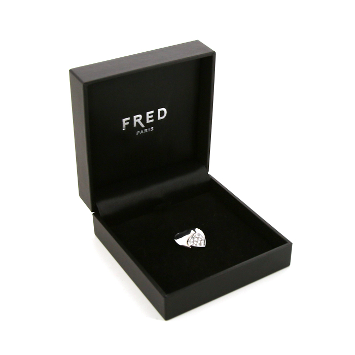 Colgante Fred en oro blanco y diamantes - Detail D2