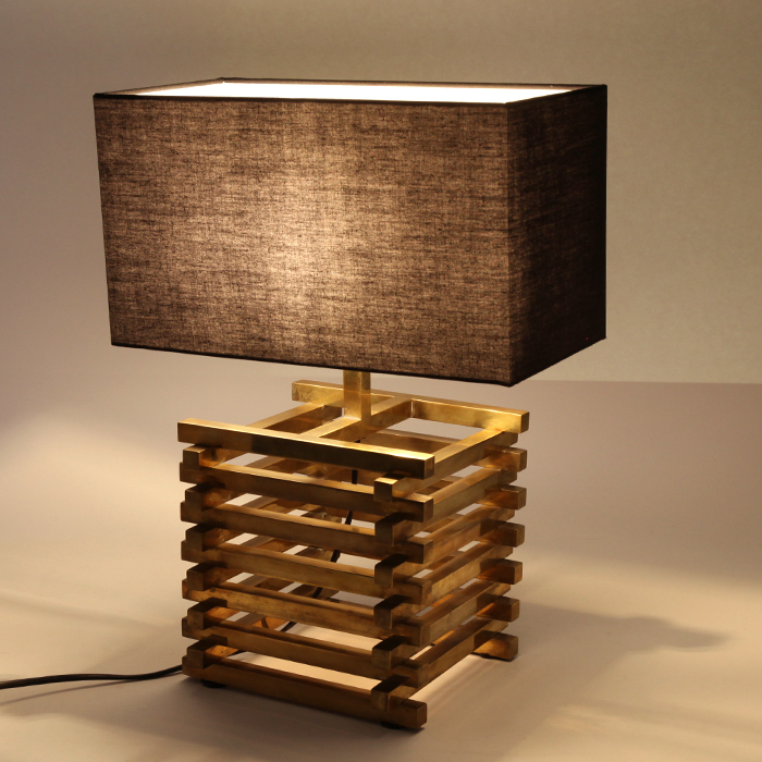 Vintage, table lamp, in brass, from the 1990/2000's