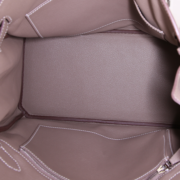 Hermes Birkin 30 cm handbag in etoupe togo leather - Detail D2
