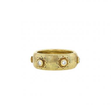 Bague Buccellati Macri Classica en or jaune et diamants