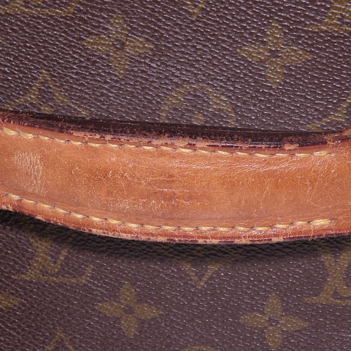 Vanity Louis Vuitton Boîte à flacons en toile monogram marron et lozine marron - Detail D3