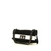 Borsa Chanel Baguette in tela bianca e nera - 00pp thumbnail