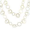 Vintage 1990's long necklace in yellow gold - 00pp thumbnail